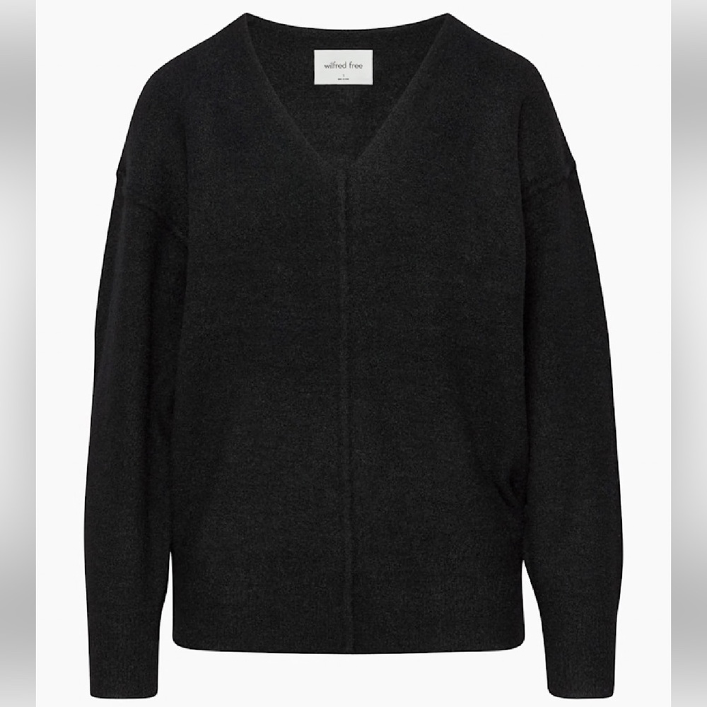 Wilfred Hush Knit Black V-Neck Sweater